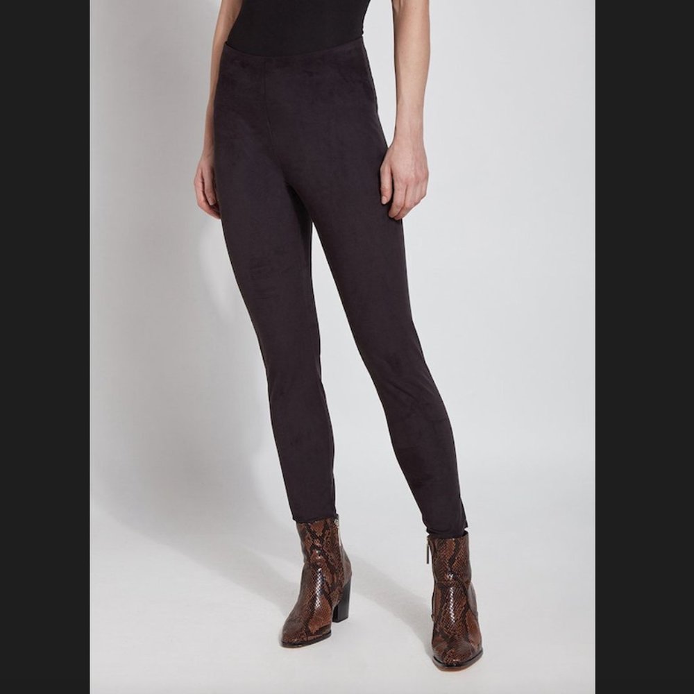 NWOT LYSEE Hi Waist Vegan Suede Legging Black XL